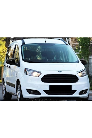Ebal Otomotiv Ford Courier 2018-2021 Batman Yarasa Ayna Kapağı Piano Black ABS