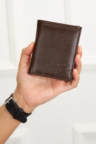 Tuldar Erkek Deri Bozuk Para Hazneli Kartlık Cüzdan 10x12cm Tul515 Kahverengi