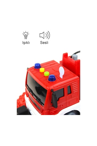 Ctoy Işıklı Sesli Ve Merdivenli Büyük İtfaiye Arabası Js109s