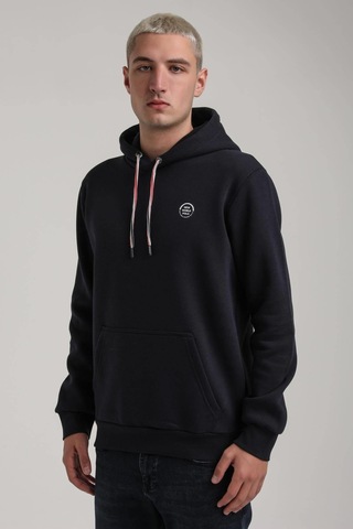 Kapüşonlu Lacivert Slim Fit Full-zip Sweatshirt 24fwm64084 Lacivert