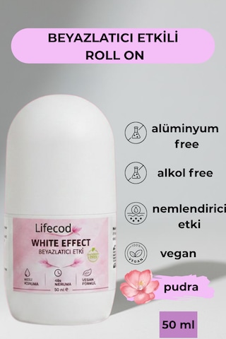 Alüminyumsuz Beyazlatıcı Etkili Roll On 50 Ml Pudra Kokusu Skin Care