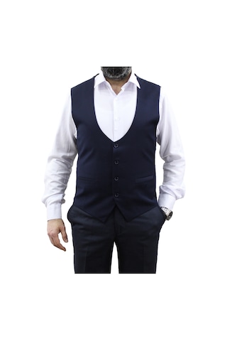 Mentor Regalo Büyük Beden U Yaka Yelek Laci̇Vert 550177