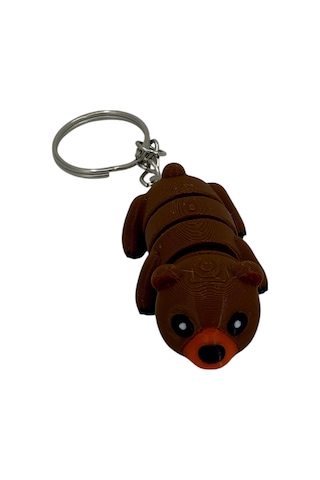Renkli 3d Sevimli Ayı Hayvan Figürü Anahtarlıklar - Eğlenceli Ve Şık Tasarım 5-5,5 Cm Kahverengi Renkli 3d Sevimli Ayı Hayvan Figürü Anahtarlıklar - Eğlenceli Ve Şık Tasarım 5-5,5 Cm Kahverengi