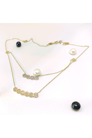 Altın Ürünler İkili Kolye 14 Ayar