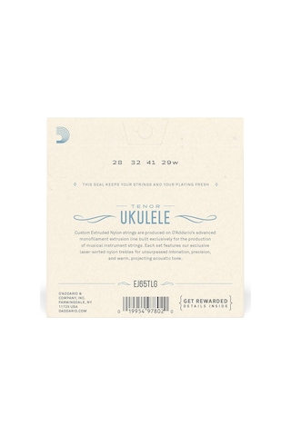 D'addario Ej65tlg Tenor Low G Set Ukulele Teli