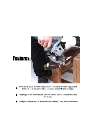 Lemestar 115mm 3 Dişli Yüksek Hızlı Dairesel Testere Diski - Ahşap, Plastik Ve Pvc Kesim İçin Karbür Uçlu Dayanıklı Testere