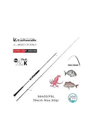 Tailwalk Ssd L-jiggys S6400/fsl 1.94mt Max 80gr S2p Light Jigging Kamış