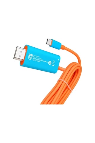 Sh Philips Swr1650y/93 Usb-c To Hdmı 4k 60hz Adaptör Kablo + 100w Pd Şarj Desteği 2'si 1 Arada Najmaddin