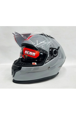 Şefaf Vizörlü + Mt Braker Sv Kapalı Kask Parlak Nardo Gri