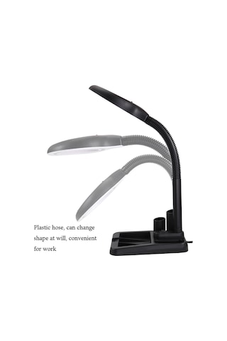 Esnek 5x /10x,40 Led Işıklı Büyüteç ,lamba Büyüteç Okuma, Çalışma Lehim Masa Lambası A808