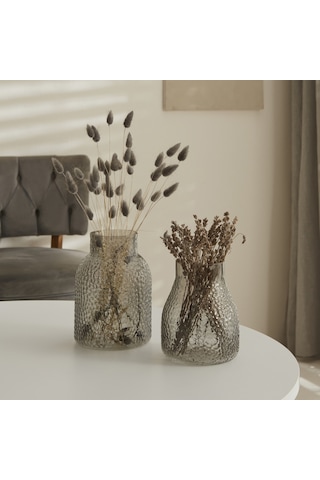 Karaca Home Ella Vazo Gri 12,5x16 cm