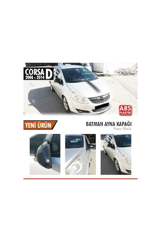 Opel Corsa D Yarasa Ayna Kapağı Batman Piano Black Parlak Siyah