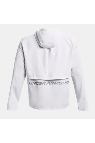 Under Armour Launch Kapüşonlu Erkek Rüzgarlık Beyaz