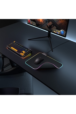 Northcity Rampage Mp-23 Blıtz M Rgb Gaming Mouse Pad - 252x328mm Siyah Anti-slip 170g li