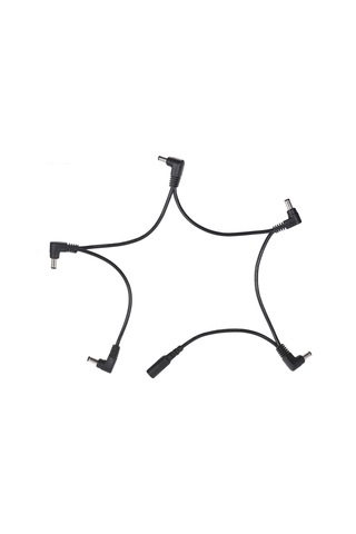 Yaozixa Gitar Efektleri İçin 9v Dc 5'li Daisy Chain Kablosu - Tam Bakır Çekirdekli, Bronz Nikel Kaplı Bağlantılar