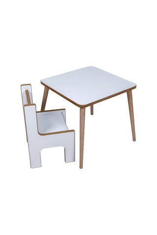 Industrial Living Çocuk Oyun, Aktivite Ve Etkinlik Masası - 49x49 Beyaz - Beyaz