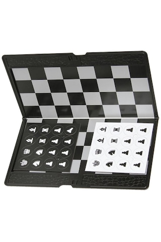 Dolıty Cep Manyetik Seyahat Satranç Seti Yuvarlak Para Oyuncak