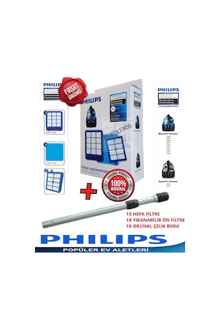 Kampanya Philips Uyumlu Fc 9919 Marathon Ultimate Çelik Boru+Filtre Seti (409055791)