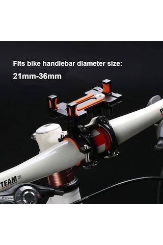 Motosiklet Bisiklet Telefon Montaj Tutucu, Cep Telefonu İçin Alüminyum Bisiklet Tutucu 360 Rotasyon Acid Yeşili