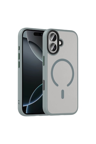 Joko - 316 - Apple İphone 17 Megane Magsafe Kapak - - Spt-gld - Titan Gri
