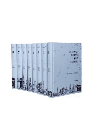 Kur'an-ı Kerim Şifa Tefsiri Seti - 8 Kitap Takım - İlaveli Yeni Baskı - Mahmut Toptaş - Cantaş Yayınları