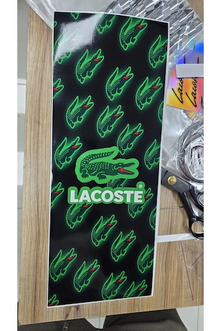 Direk Kaplama 20x50 Cm Kaliteli Baskı 2 Adet Lacoste