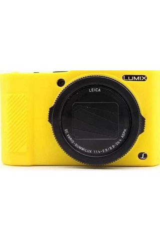 Pazly Panasonic Lx10 Yumuşak Silikon Kılıf - Çizilmez, Düşmeye Karşı Koruyucu Sarı Renk