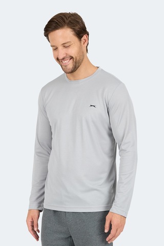 Slazenger Odın I Erkek Gri Tişört Gri