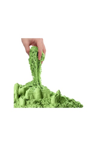 Art Sand Aksesuarlı Yeşil Oyun Kumu 500 Gr. - Kinetik Kum Seti - Natural Kum - Doğal Kum Çok Renkli
