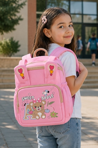 Ls-5170 Kız Çocuk Ana Okul Çantası Okul Çantası Pembe Vizon