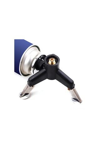 Dianziye Kamp Ocağı Dönüştürücü Başlığı - Katlanabilir Paslanmaz Çelik Şase İle Pratik Kampçılık Aksesuarı Siyah