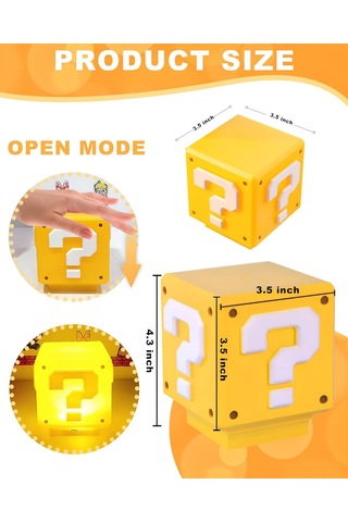 Ruicoo Nesımy Super Bros - Çocuklar İçin Oyun Sesli Renkli Gece Lambası, Dekoratif Aydınlatma Ve Hediye 03-mla Diğer