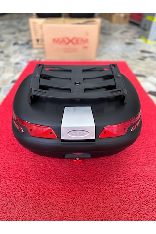 45 Litre Motosiklet Sırtlıklı+ped Full Topcase Çanta Siyah