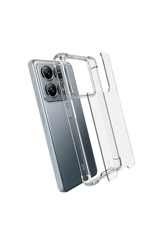 Xiaomi 14t Uyumlu Kılıf Zore Nitro Anti Shock Silikon-şeffaf Şeffaf