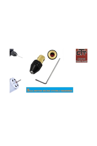 El Matkabı Yapımı 5 MM Mil Uyumlu Mini Mandren