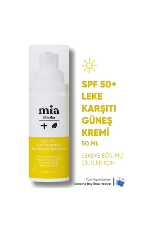 Mia Klinika Leke Karşıtı Güneş Kremi SPF50+ 50 ML