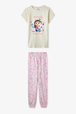 Penti Ekru Kız Çocuk Gabby’s Dollhouse Pamuklu Pijama Takımı