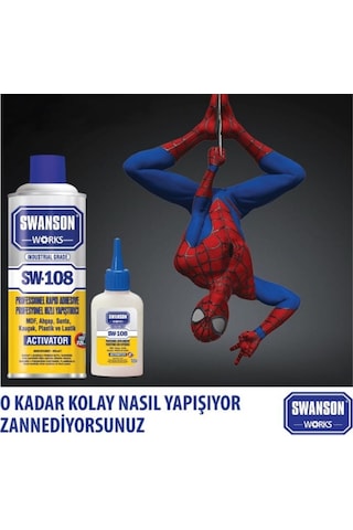 Swanson Works Swbnd Mdf Kit Profesyonel Süper Hızlı Yapıştırıcı Seti 200 + 35 Ml 24 Adet 1 Adet