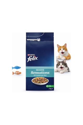 Felix Seaside Somonlu Sebzeli Kuru Kedi Maması 2 Kilogram
