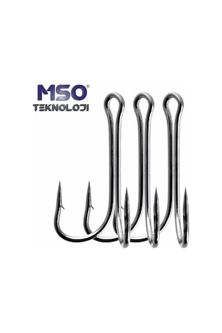 MSO Yüksek Karbonlu Çelik Ikili Balıkçılık Olta İğnesi