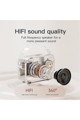 Yifomall Mini Bluetooth Hoparlör, Taşınabilir Karaoke Makinesi, Hıfı Subwoofer, Kablosuz Mıkrofon, 6 Ses Efekti, Dış Mekan Müzik Sistemi, Açık Yeşil Tek Mıkrofon