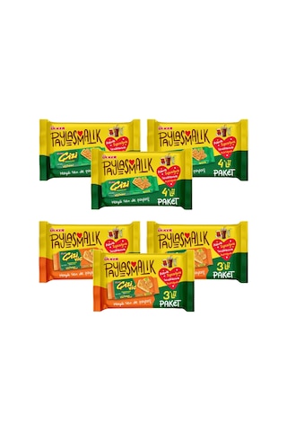 Ülker Çizi Kraker 4'lü 280 Gr Ve Çiziviç 3 Lü 246 Gr 6 Lı Karma Paket