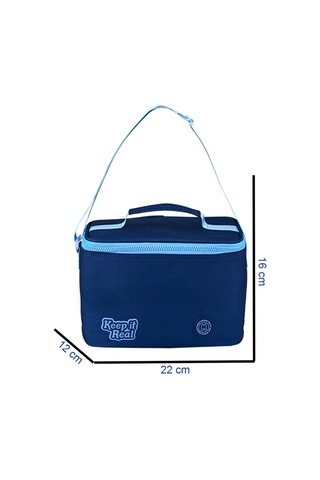 Muggle 3 Bölmeli Deep Blue Okul Sırt Çantası + Beslenme Çantası + Kalemlik Mavi