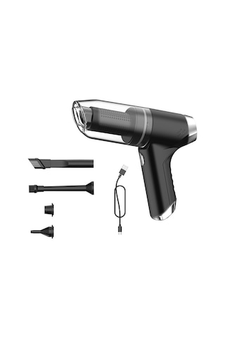 Suıtu St-6671 Kablosuz Araç Elektrikli Süpürge Küçük El Üfleme Ve Emme Çift Kullanım, Stil: Temel Model Siyah