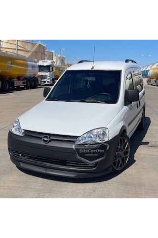 Opel Combo C 2002 2012 Uyumlu Üniversal Astra H Lip Esnek Ön Lip 2 Parça Tampon Altı Dil Karlık Ön Ek 00 Şüscaroto Aksesuar