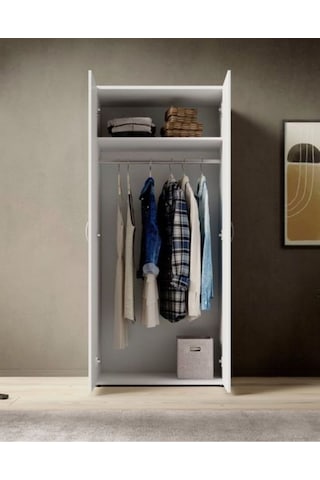 Ada Giyinme Dolabı - Çok Amaçlı Dolap - Gardırop 80 Cm