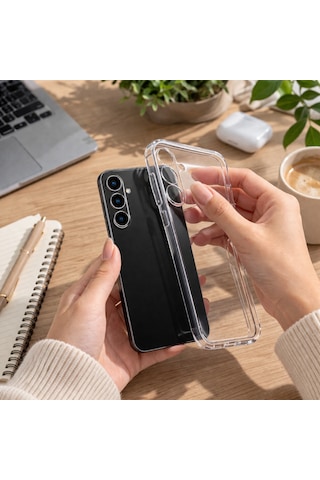 Samsung Galaxy S26 İle Uyumlu Kılıf Şeffaf Kamera Korumalı 3d