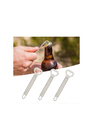 8 Adet Mini Taşınabilir Manuel Açacaklar Paslanmaz Çelik Bira Şişe Açacağı Mutfak Aksesuarları Diğer