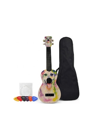 Soprano Ukulele Köpek Desenli