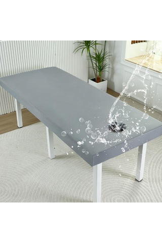 Homyl Masaj Tablo Sayfası Konforlu Kayma Yumuşak Doku Su Gri-60x185cm